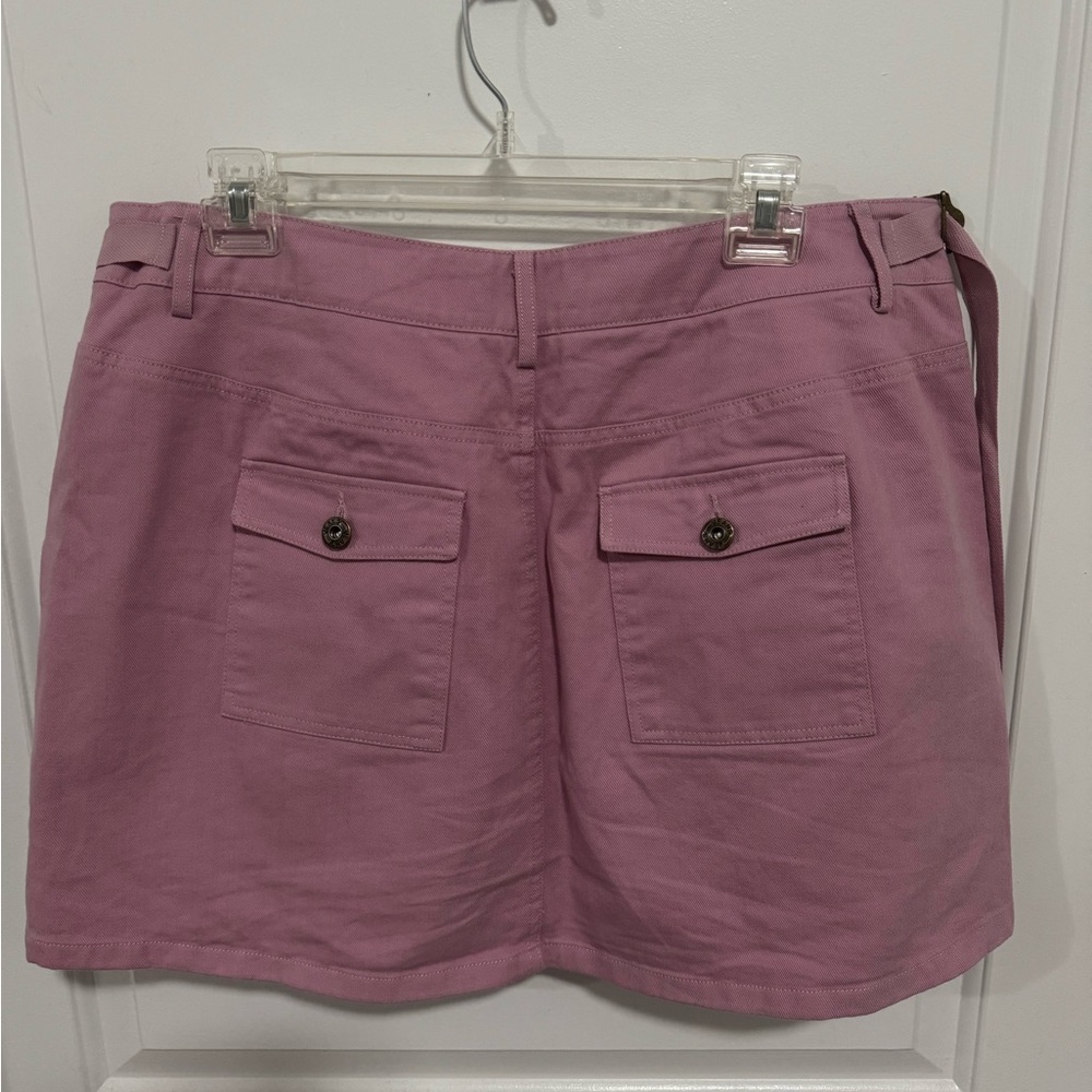 Pink Cargo Mini Skirt - Picture 2 of 3